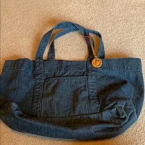 Michael Kors denim tote bag - matches everything!